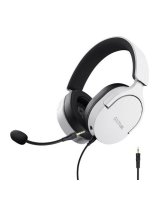 Trust Trust GXT 489W FAYZO Headset Wired Head-band Gaming Black White 25210 