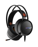  iLike CANYON INTERCEPTOR GH-8A Gaming headset 3.5mm jack plus USB connector for LED backlight adjustable microphone and volume control with 2in 