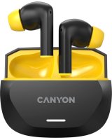  Canyon CANYON headset HEXAGON 7 TWS ANC+ENC Wireless Charge Black Yellow 