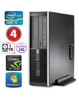  HP 8100 Elite SFF i5-750 4GB 240SSD+1TB GT1030 2GB DVD WIN7Pro 