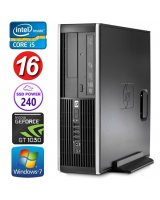  HP 8100 Elite SFF i5-750 16GB 240SSD GT1030 2GB DVD WIN7Pro 