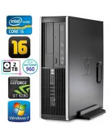  HP 8100 Elite SFF i5-750 16GB 960SSD+2TB GT1030 2GB DVD WIN7Pro 