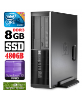  HP 8100 Elite SFF i5-650 8GB 480SSD GT1030 2GB DVD WIN10Pro 