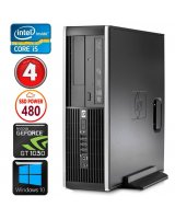  HP 8100 Elite SFF i5-750 4GB 480SSD GT1030 2GB DVD WIN10 