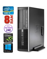  HP 8100 Elite SFF i5-750 8GB 240SSD GT1030 2GB DVD WIN10 