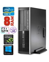  HP 8100 Elite SFF i5-750 8GB 240SSD+1TB GT1030 2GB DVD WIN10 