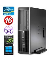  HP 8100 Elite SFF i5-750 16GB 240SSD GT1030 2GB DVD WIN10 