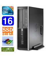  HP 8100 Elite SFF i5-650 16GB 240SSD GT1030 2GB DVD WIN7Pro 