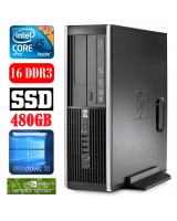  HP 8100 Elite SFF i5-650 16GB 480SSD GT1030 2GB DVD WIN10 