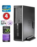  HP 8100 Elite SFF i5-750 4GB 240SSD+1TB GT1030 2GB DVD WIN10Pro 