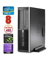  HP 8100 Elite SFF i5-750 8GB 480SSD GT1030 2GB DVD WIN10Pro 