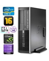  HP 8100 Elite SFF i5-750 16GB 240SSD+1TB GT1030 2GB DVD WIN10Pro 