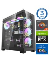  INTOP AQUA Ryzen 7 7700X 32GB DDR5 1TB SSD M.2 NVME RTX4070 SUPER 12GB no-OS 