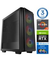  INTOP AQUA Ryzen 7 7700X 32GB DDR5 1TB SSD M.2 NVME+2TB RTX3050 6GB WIN11 