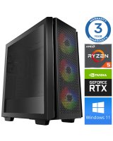  INTOP Ryzen 5 3600 16GB 240SSD M.2 NVME RTX4060Ti 8GB WIN11Pro 