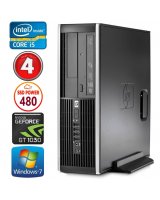  HP 8100 Elite SFF i5-750 4GB 480SSD GT1030 2GB DVD WIN7Pro 