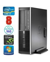  HP 8100 Elite SFF i5-750 8GB 960SSD GT1030 2GB DVD WIN7Pro 