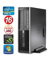  HP 8100 Elite SFF i5-750 16GB 480SSD GT1030 2GB DVD WIN7Pro 