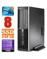  HP 8100 Elite SFF i5-650 8GB 240SSD DVD WIN10Pro 