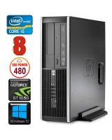  HP 8100 Elite SFF i5-750 8GB 480SSD GT1030 2GB DVD WIN10 