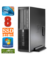  HP 8100 Elite SFF i5-650 8GB 240SSD GT1030 2GB DVD WIN7Pro 