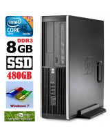  HP 8100 Elite SFF i5-650 8GB 480SSD GT1030 2GB DVD WIN7Pro 