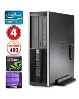  HP 8100 Elite SFF i5-750 4GB 480SSD GT1030 2GB DVD WIN10Pro 