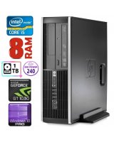  HP 8100 Elite SFF i5-750 8GB 240SSD+1TB GT1030 2GB DVD WIN10Pro 