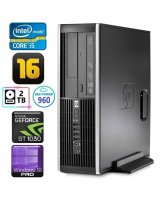  HP 8100 Elite SFF i5-750 16GB 960SSD+2TB GT1030 2GB DVD WIN10Pro 