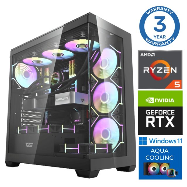 INTOP AQUA Ryzen 5 9600X 32GB DDR5 1TB SSD M.2 NVME RTX5070 12GB WIN11 INTOP AQUA Ryzen 5 9600X 32GB DDR5 1TB SSD M.2 NVME RTX5070 12GB WIN11
