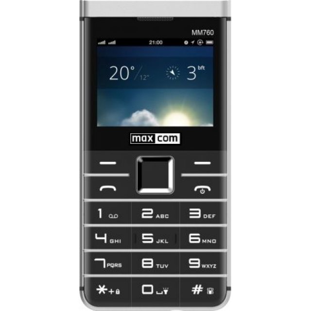  Telefon komórkowy Maxcom MM760 Dual SIM czarny (MAXCOMMM760BLACK) 