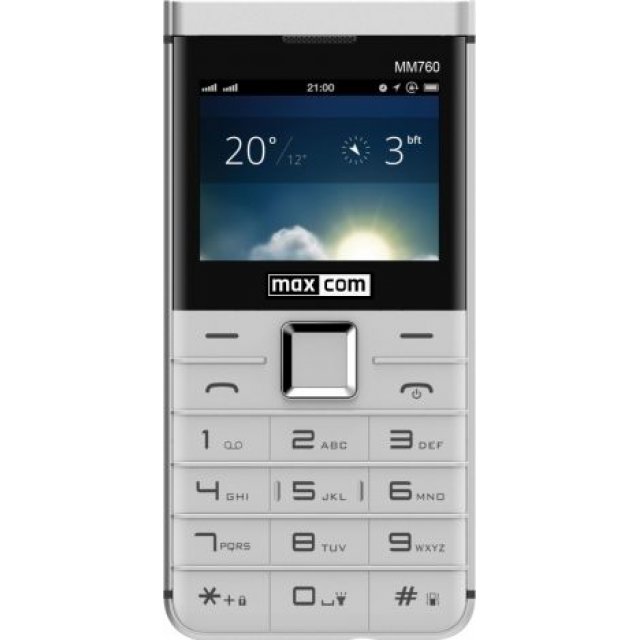  Telefon komórkowy Maxcom MM760 Dual SIM biały (MAXCOMMM760WHITE) 