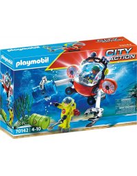  Playmobil Playmobil City Action z Łodzią Zanurzeniową (70142) 