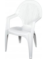  Ołer Garden Plastikowe krzesło Sirena, białe 