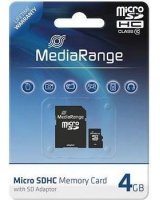  Karta MediaRange MicroSD 4 GB Class 10 (MR956) 