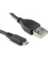  Kabel USB Gembird USB-A - 0.5 m Czarny (CCPMUSB2AMBM0.5M) 