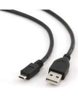  Kabel USB Gembird USB-A - 0.3 m Czarny (CCPmUSB2AMBM0.3M) 
