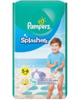  Pampers Pieluchy do pływania Splashers 5-6, 14+ kg, 10 szt. 