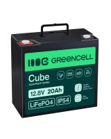  Green Cell CUBE LiFePO4 20Ah 12.8V 256Wh Lithium Iron Phosphate Battery for Tractor, Lawnmower, Electric Vehicles, LFPGC12V20AH 