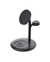  Greencell MagScape Inductive Charger Stand 3-in-1 MagSafe for iPhone, Apple Watch, AirPods and other wireless headphones, MSST-GC-3IN1-B 