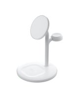  Greencell MagScape Inductive Charger Stand 3-in-1 MagSafe for iPhone, Apple Watch, AirPods and other wireless headphones, MSST-GC-3IN1-W 