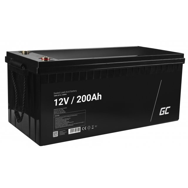 Green Cell AGM VRLA 12V 200Ah maintenance-free battery for camper, photovoltaics, solar panels, boats, AGM33 Green Cell AGM VRLA 12V 200Ah maintenance-free battery for camper, photovoltaics, solar panels, boats, AGM33