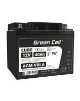 Green Cell CUBE AGM IP54 12V 40Ah VRLA Battery Gel deep cycle scooter mower boat barge mower tractor fishing boat, AGM12V40AH-J 