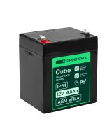  Greencell AGM VRLA 12V 4.5Ah maintenance-free battery for cash registers, toys, cameras (90x70x106mm), AGM12V4-5AH-H 