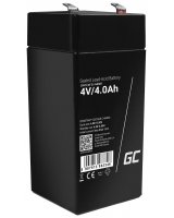 Green Cell AGM VRLA 4V 4Ah maintenance-free battery for the alarm system, cash register, toys, AGM37 
