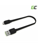  Green Cell Cable GCmatte Lightning Flat cable 25 cm with fast charging Apple 2.4A, KABGC02 