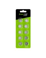  Green Cell Blister 10x Lithium Battery CR1620 3V 70mAh Button, XCR03 