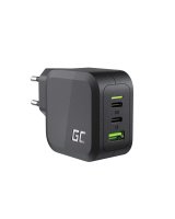  Green Cell GC PowerGaN 65W Charger (2x USB-C Power Delivery, 1x USB-A compatible with Quick Charge 3.0), CHARGC08 