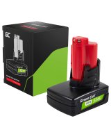  Green Cell Battery for Milwaukee M12 12V 6Ah Replacement Battery M12 B6 4932451395, PTML12V6 