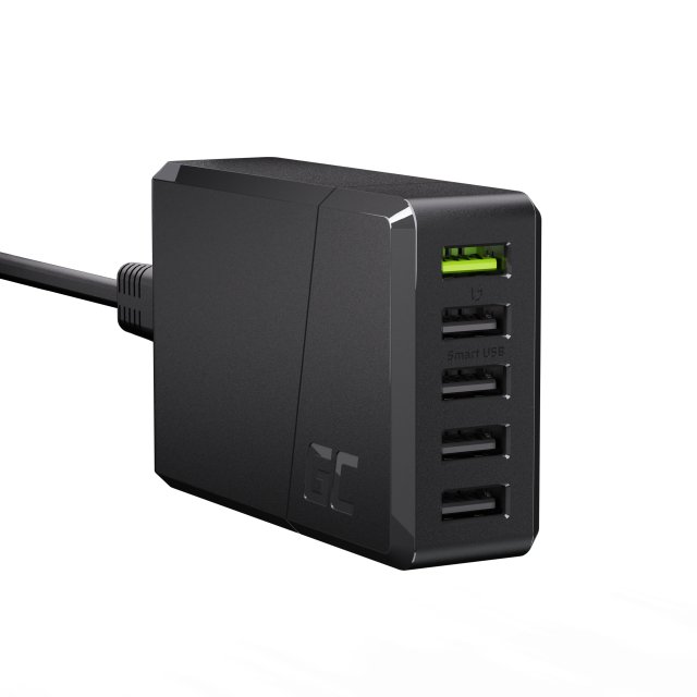 Green Cell GC ChargeSource 5 5xUSB 52W charger with fast charging Ultra Charge and Smart Charge, CHARGC05 Green Cell GC ChargeSource 5 5xUSB 52W charger with fast charging Ultra Charge and Smart Charge, CHARGC05